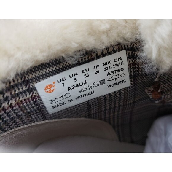 Timberland Sienna High Waterproof Tan Nubuck Leather Ankle Boots Womens US 7 - Picture 8 of 11